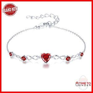 Sterling Silver Charm Link Bracelet Adjustable Elegant Minimal Jewelry Gift
